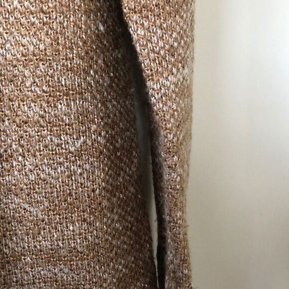 Covet Neutral Brown/White Metallic Speck Sweater - Picture 7 of 10